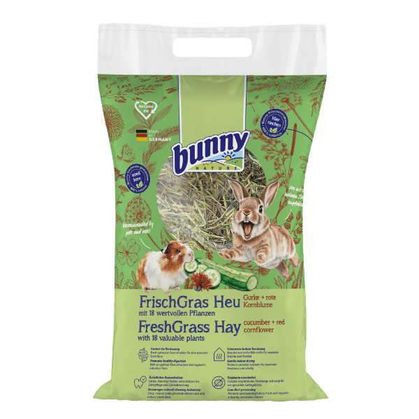 Bunny Nature FreshGrass Hay Cucumber + Red cornflower 500g
