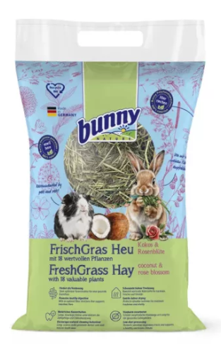 Bunny Nature FreshGrass Hay Coconut & Rose Blossoms 500g