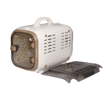 My Littleone's Favorite Pet Carrier, Brown, with changeable side panel